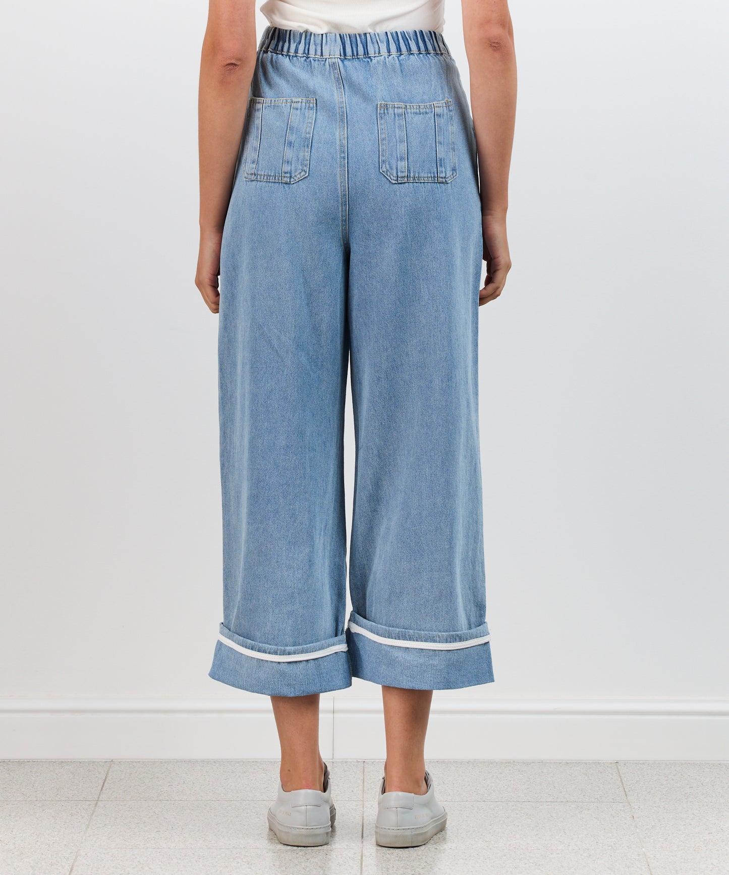 LIANNA SET LIGHT DENIM CROPPED