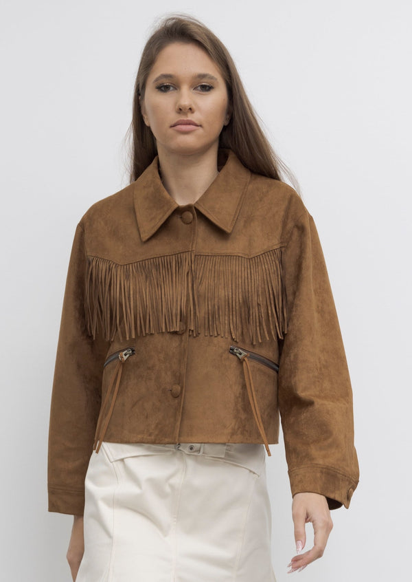 FRINGE SUEDE JACKET