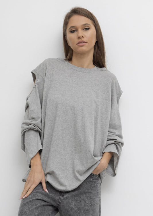 OVERSIZED CUTOUT TEE