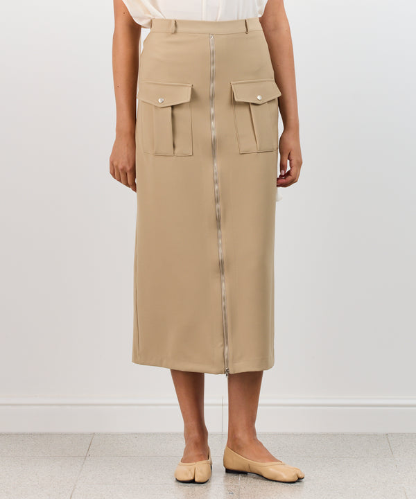 BEIGE CARGO SKIRT