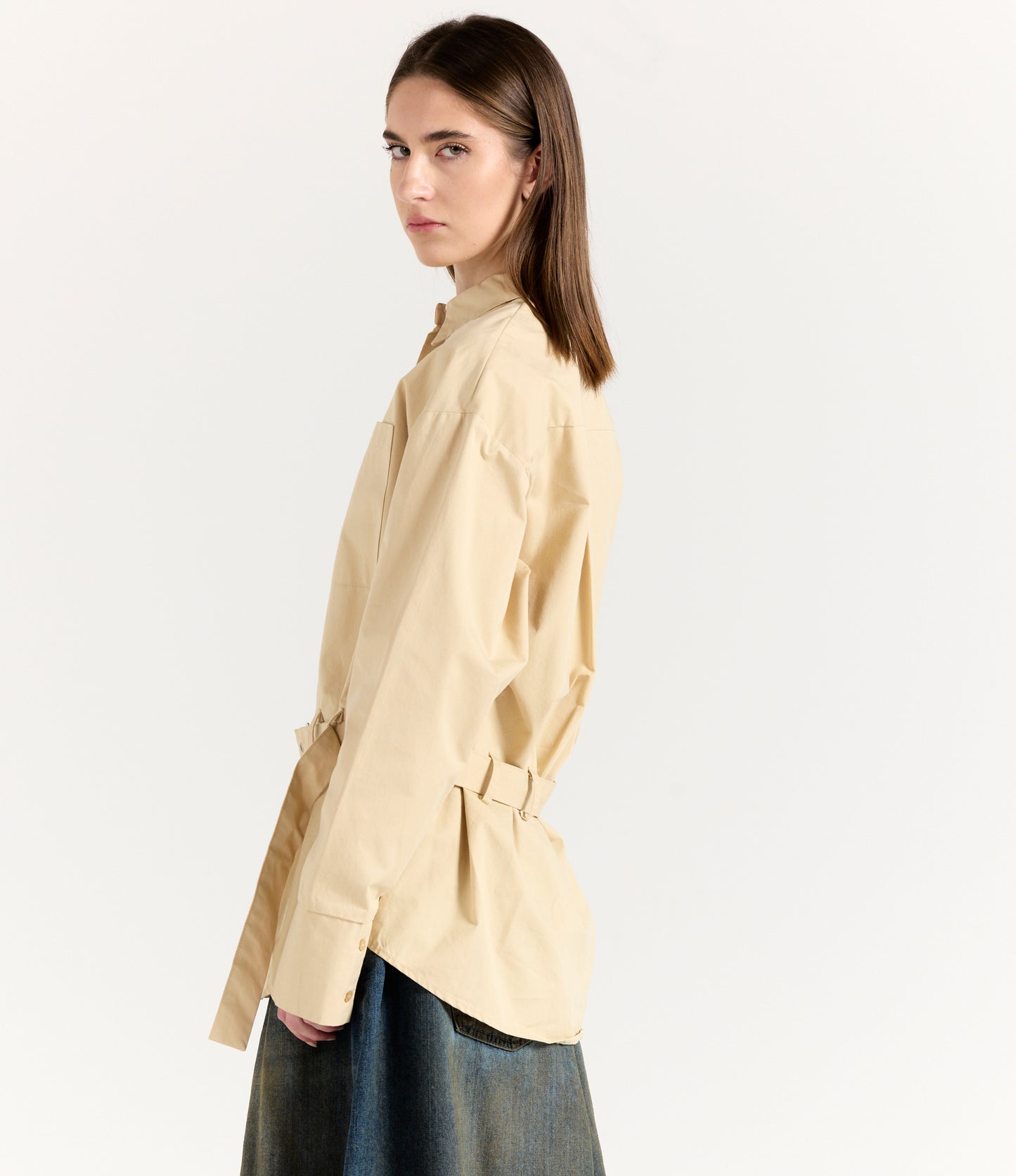 PALE BELTED SHIRT