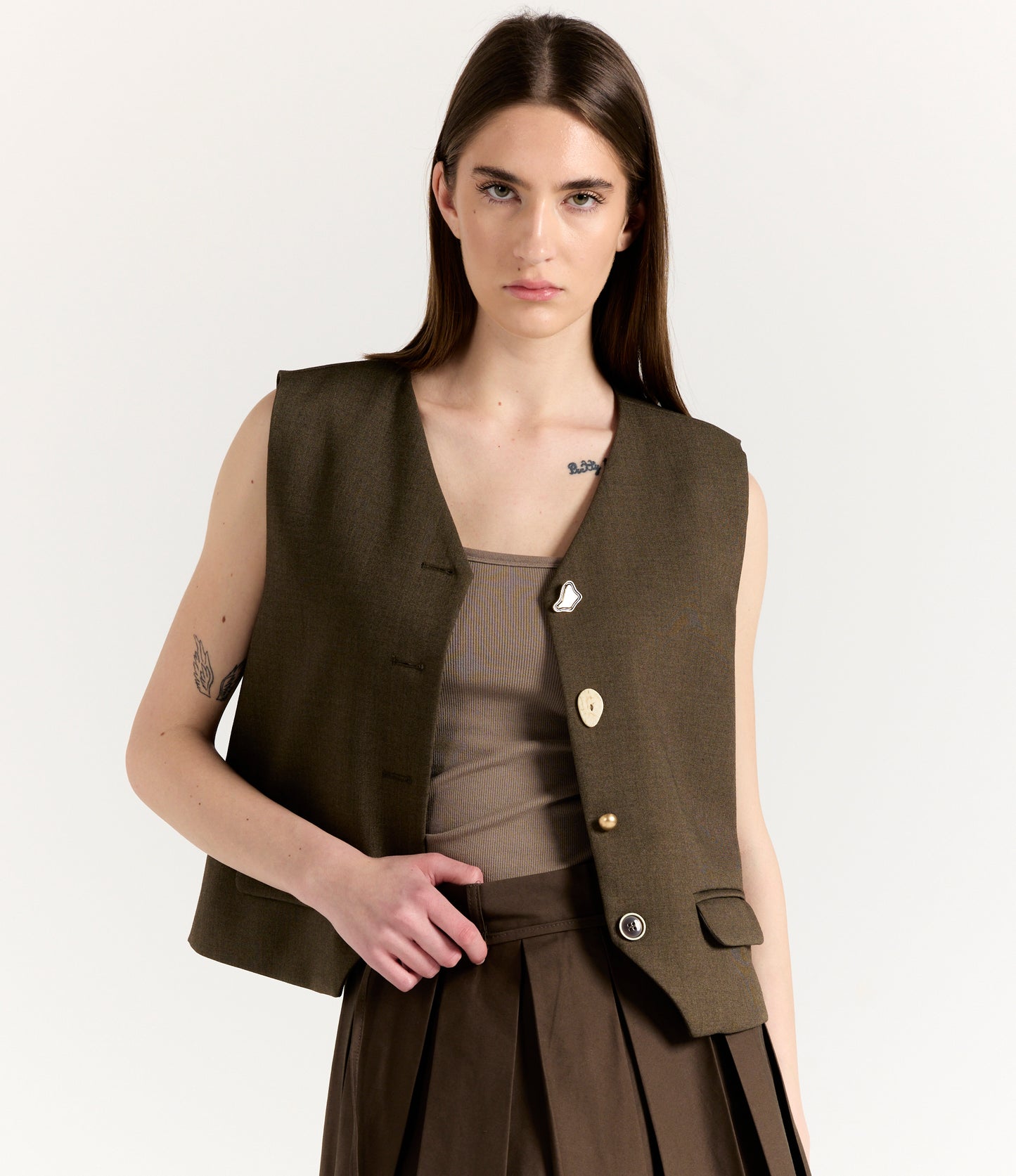 UNIQUE BUTTONED VEST