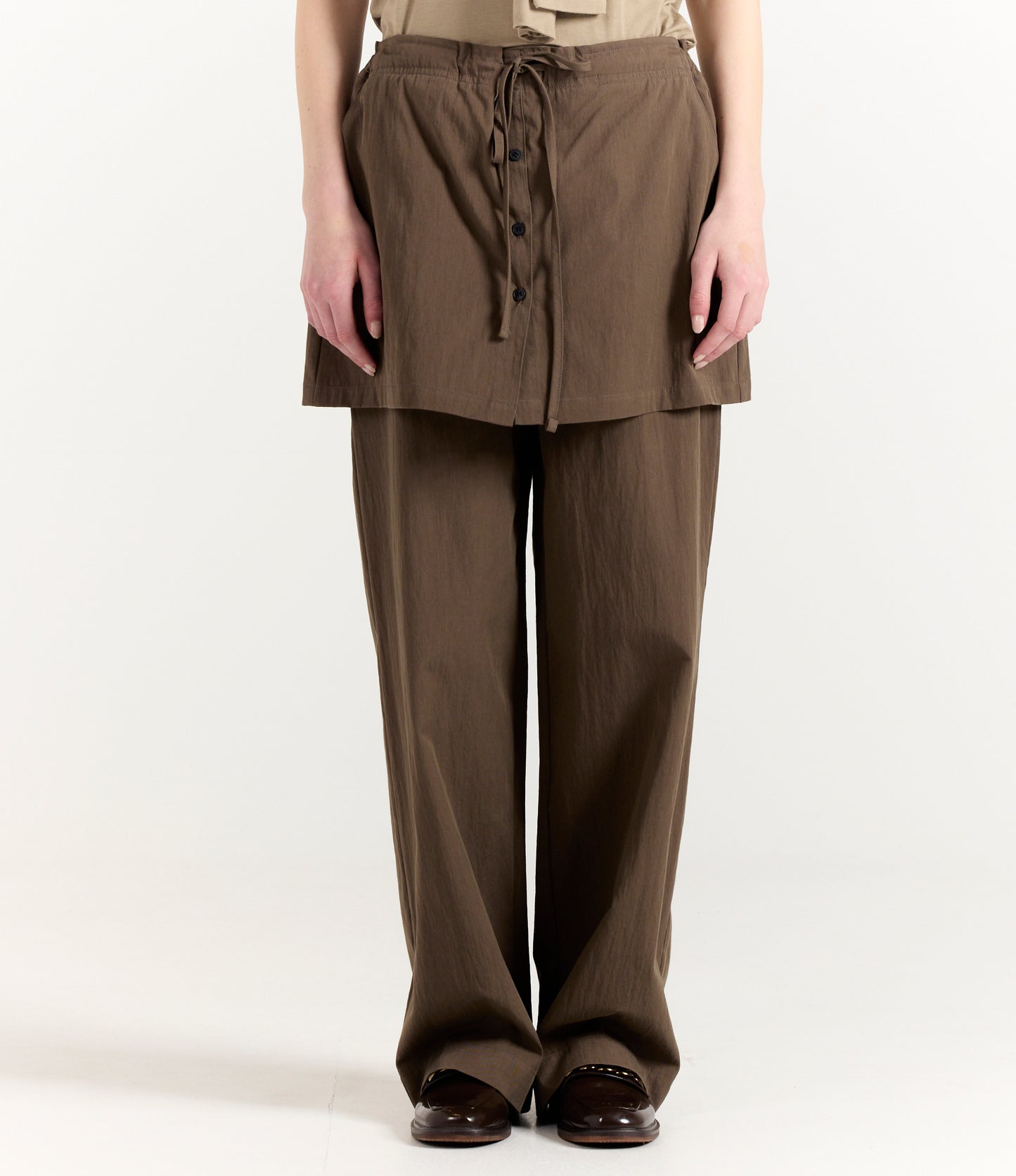 BROWN SKIRT-PANT