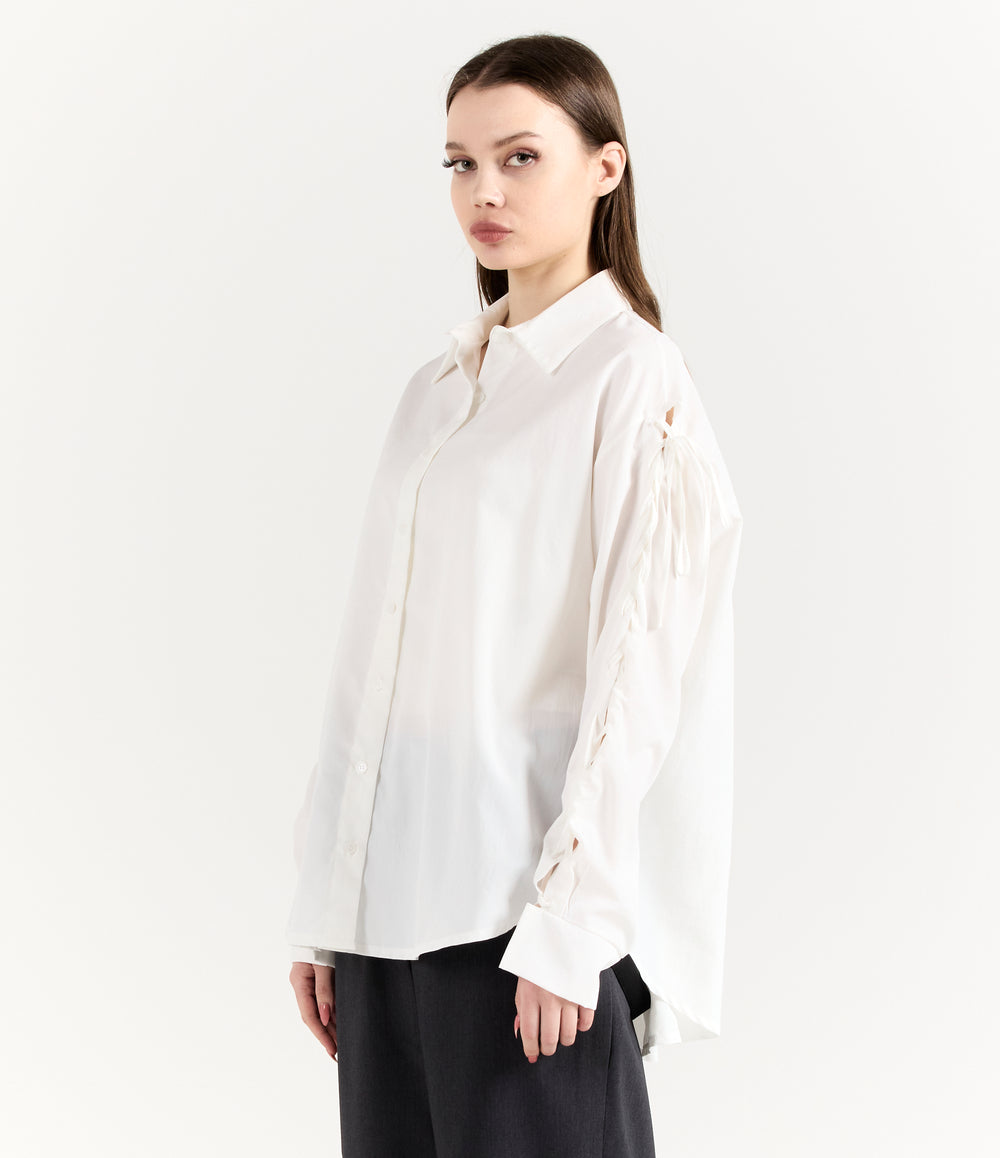 CINCHED SLEEVES SHIRT