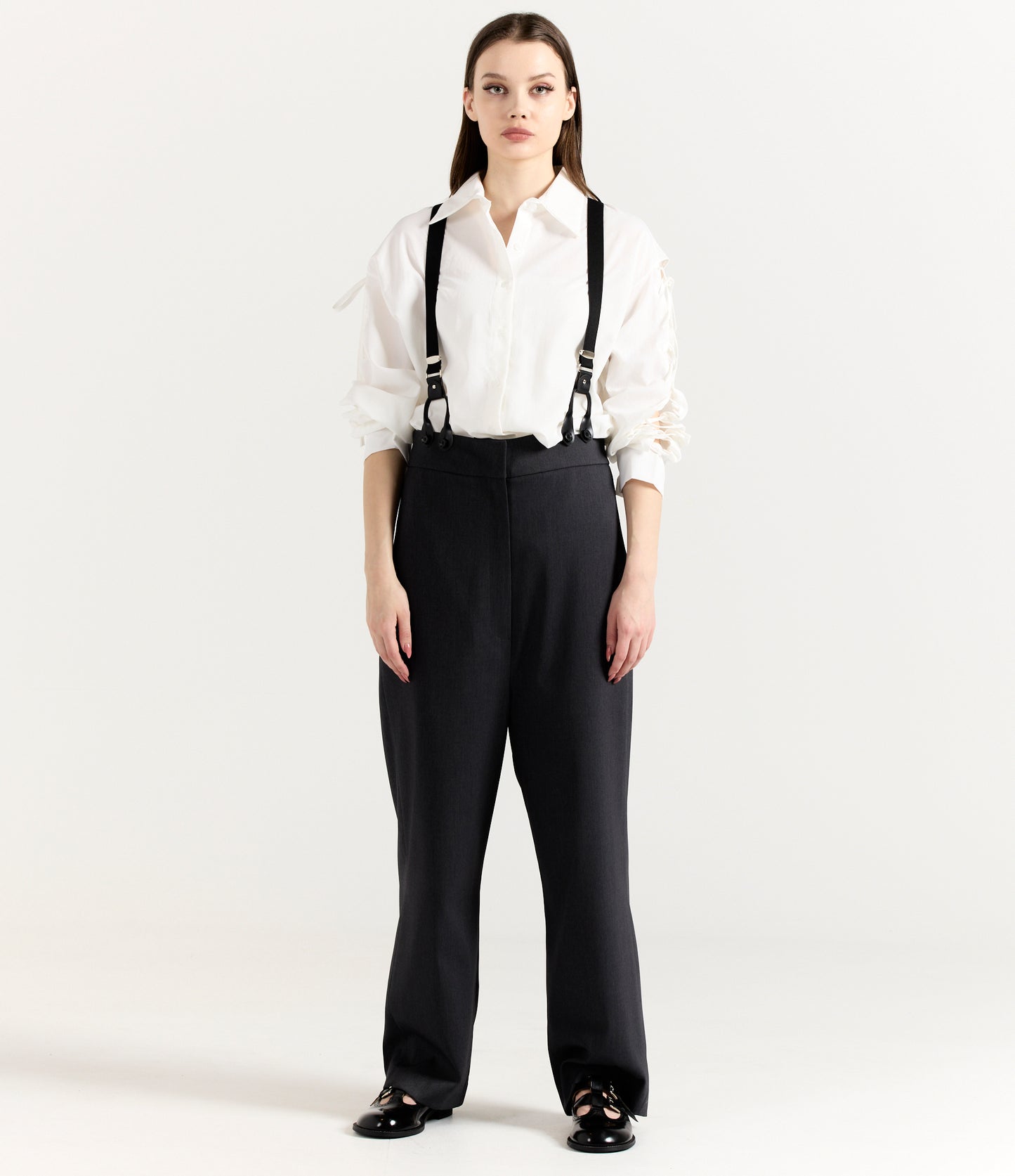 SUIT PANTS WITH SUSPENDERS