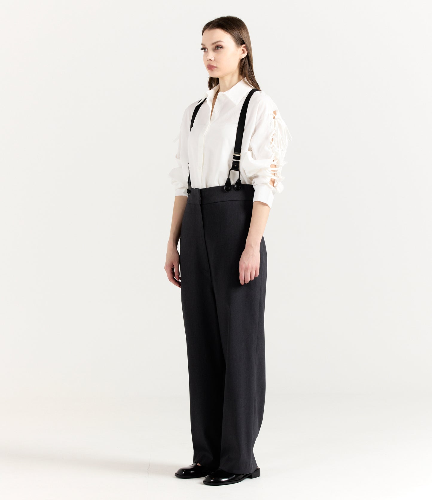 SUIT PANTS WITH SUSPENDERS