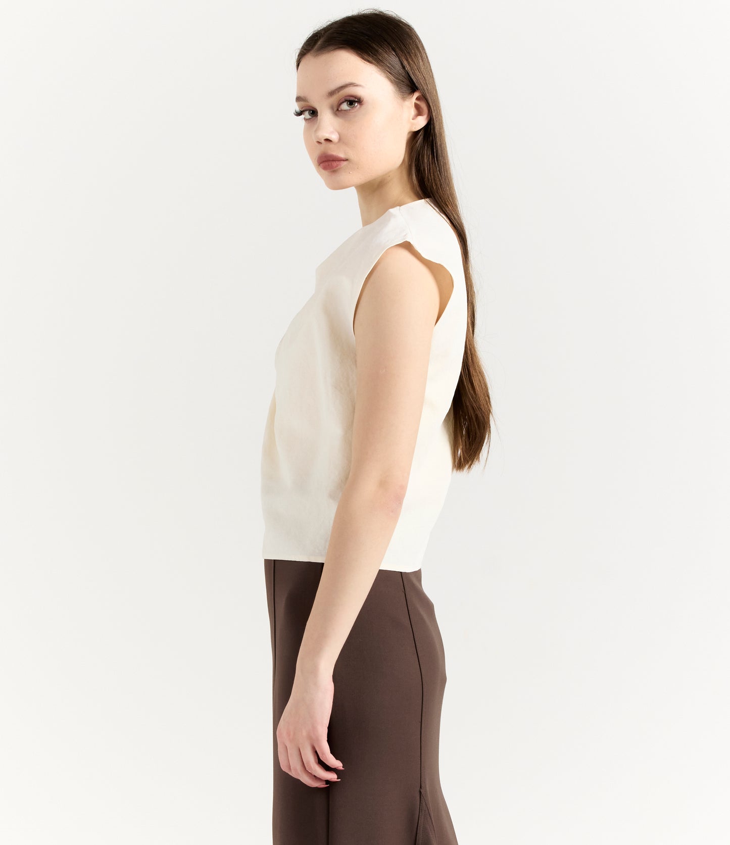 FOLDED SHOULDER TOP