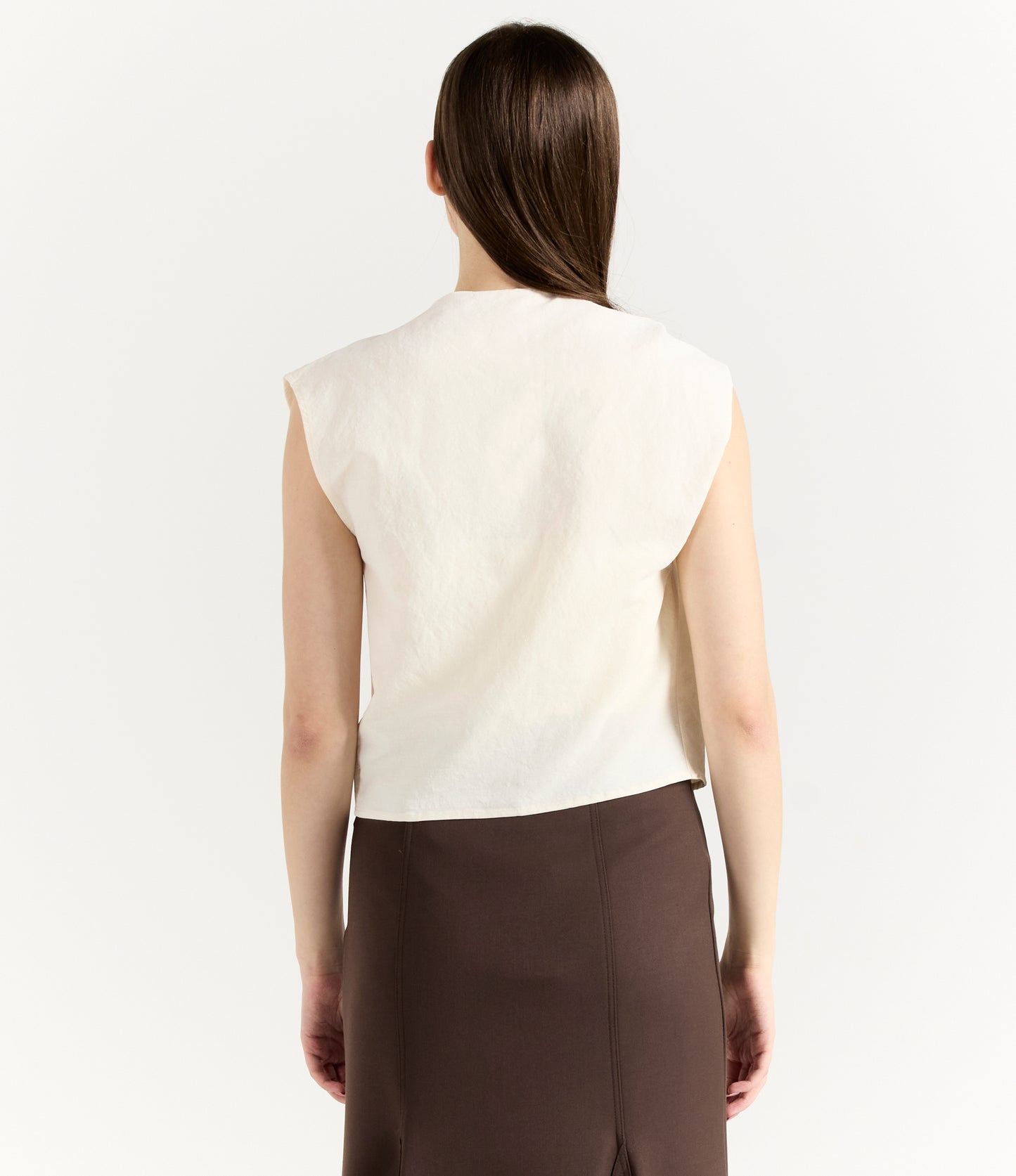 FOLDED SHOULDER TOP