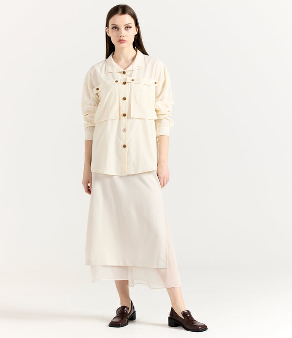 IVORY OVERSIZE SHIRT