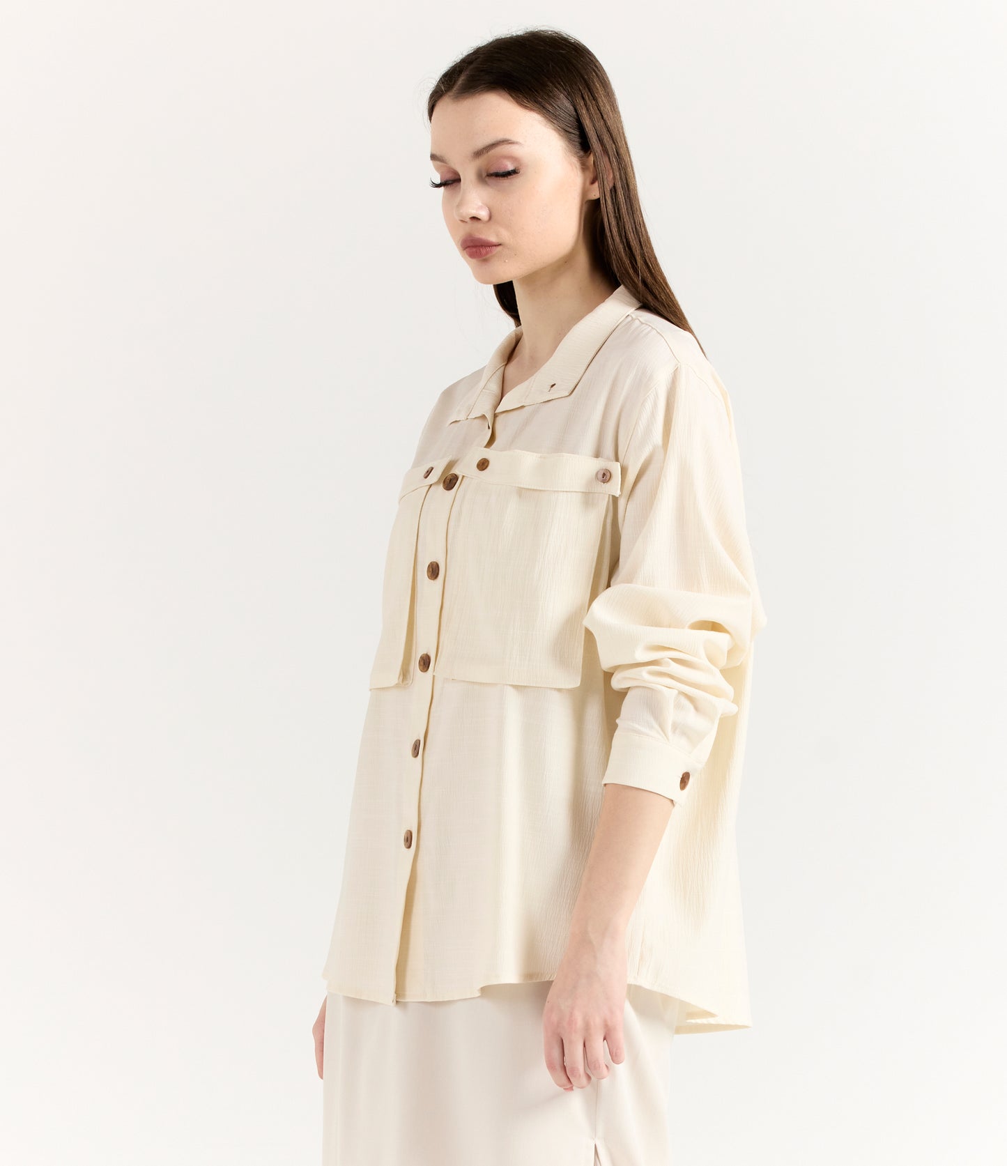 IVORY OVERSIZE SHIRT