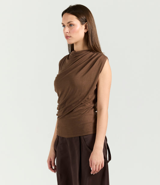 ORLY DRAPED TOP