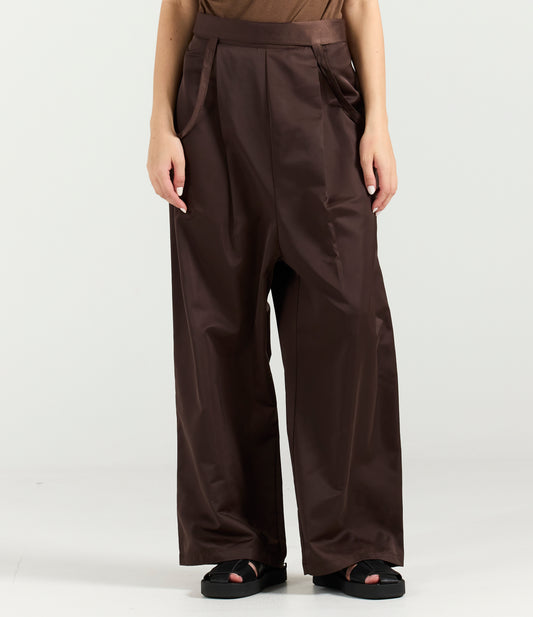 SILK BROWN PANTS