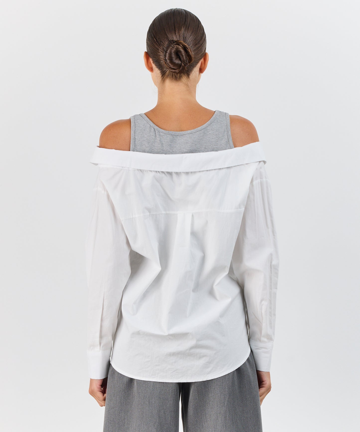 DRAPED LAYERED SHIRT