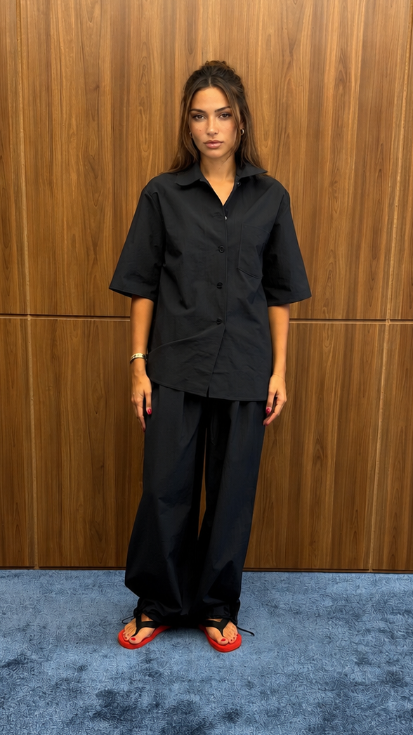 NAVY LINEN SET