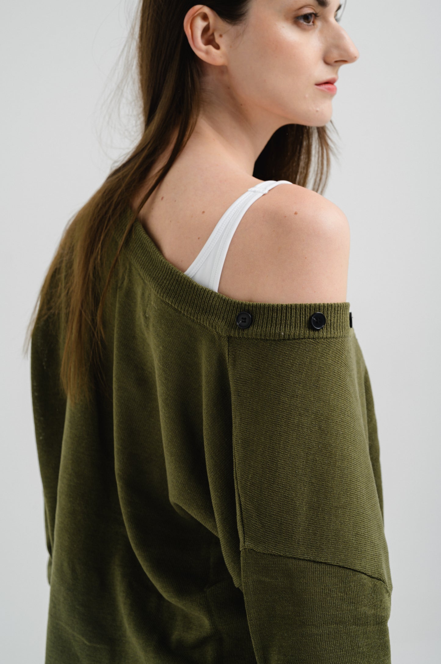 DRAPED CARDIGAN