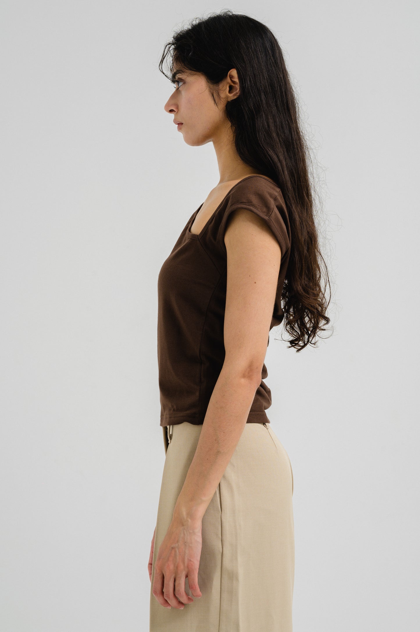 FRIDA BROWN TOP