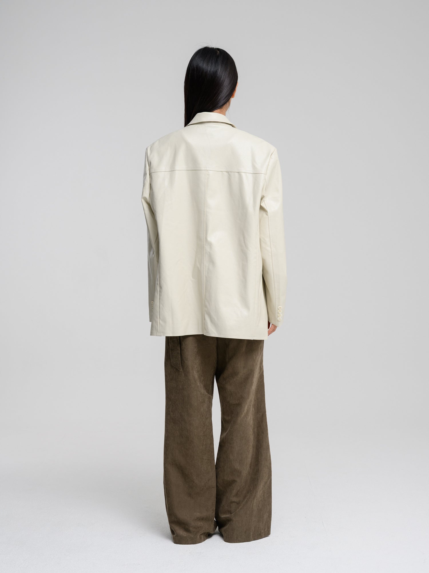TAURA LEATHER BLAZER