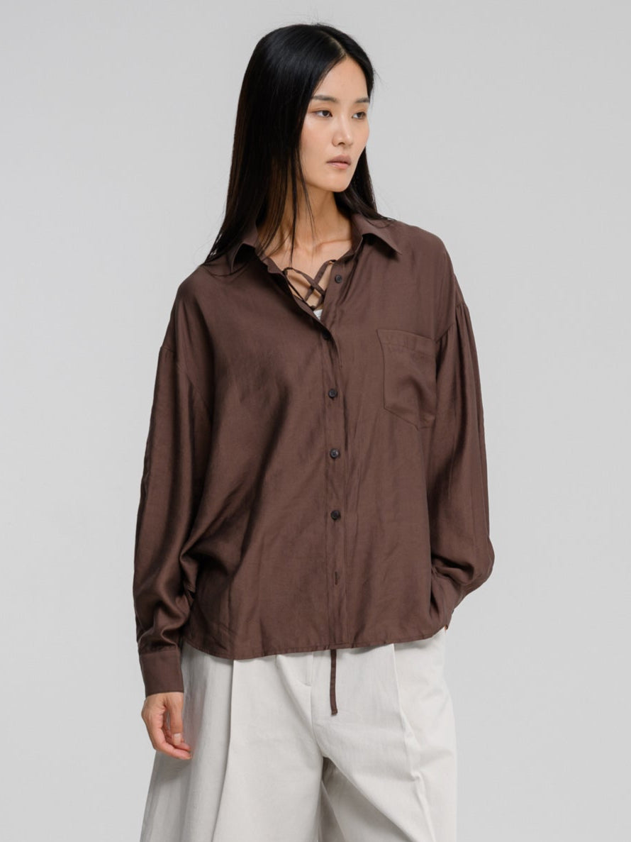 ELONA LACE-UP SHIRT