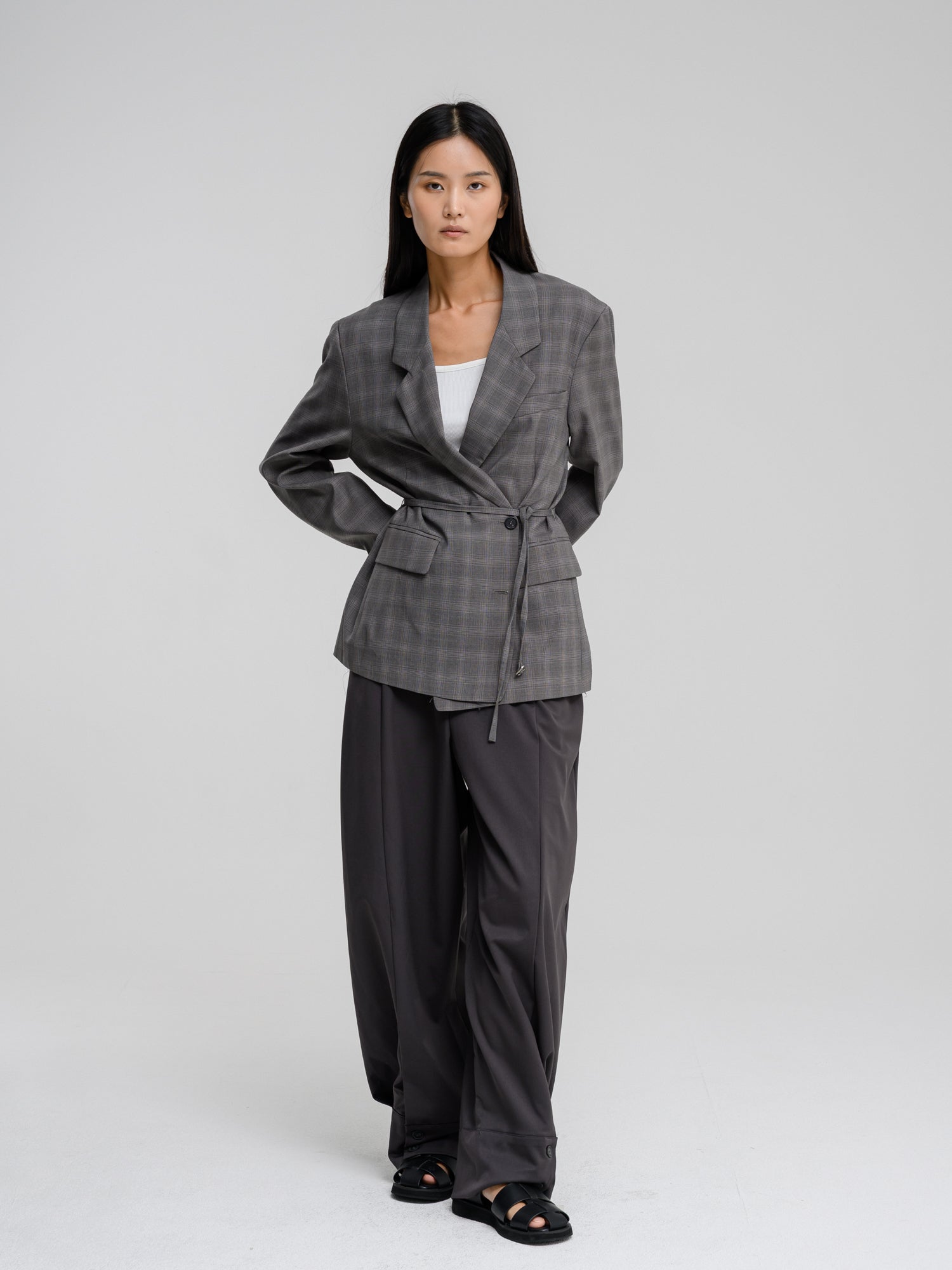 LEVIA PLAID BLAZER