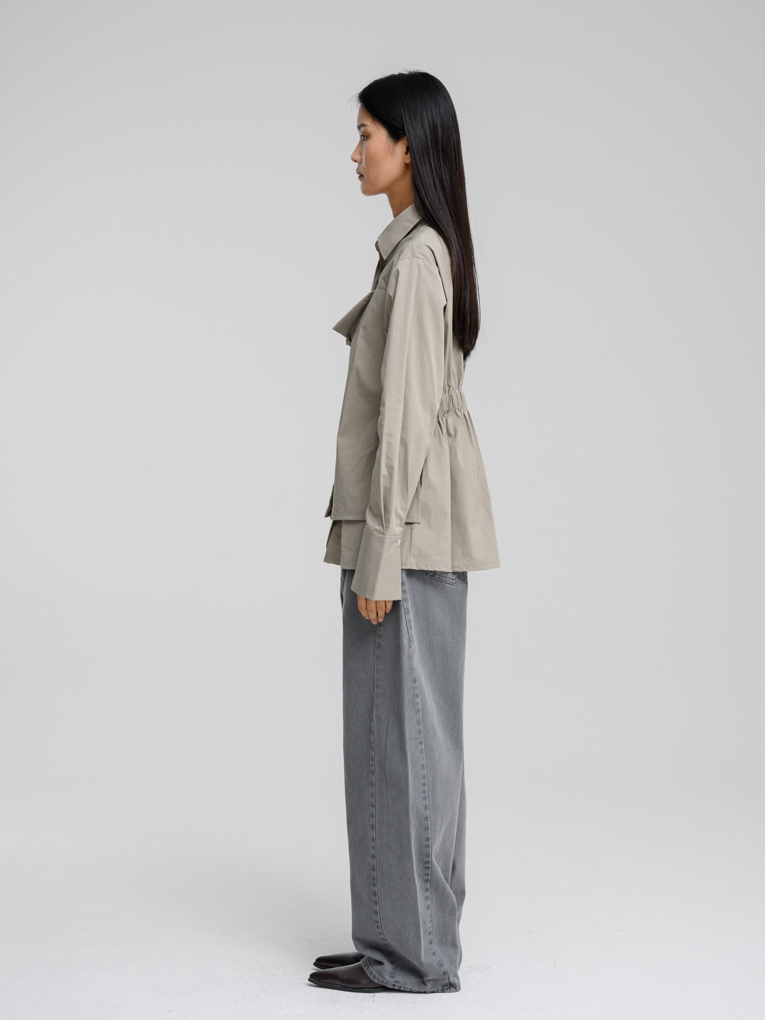 BUSTIER BEIGE SHIRT