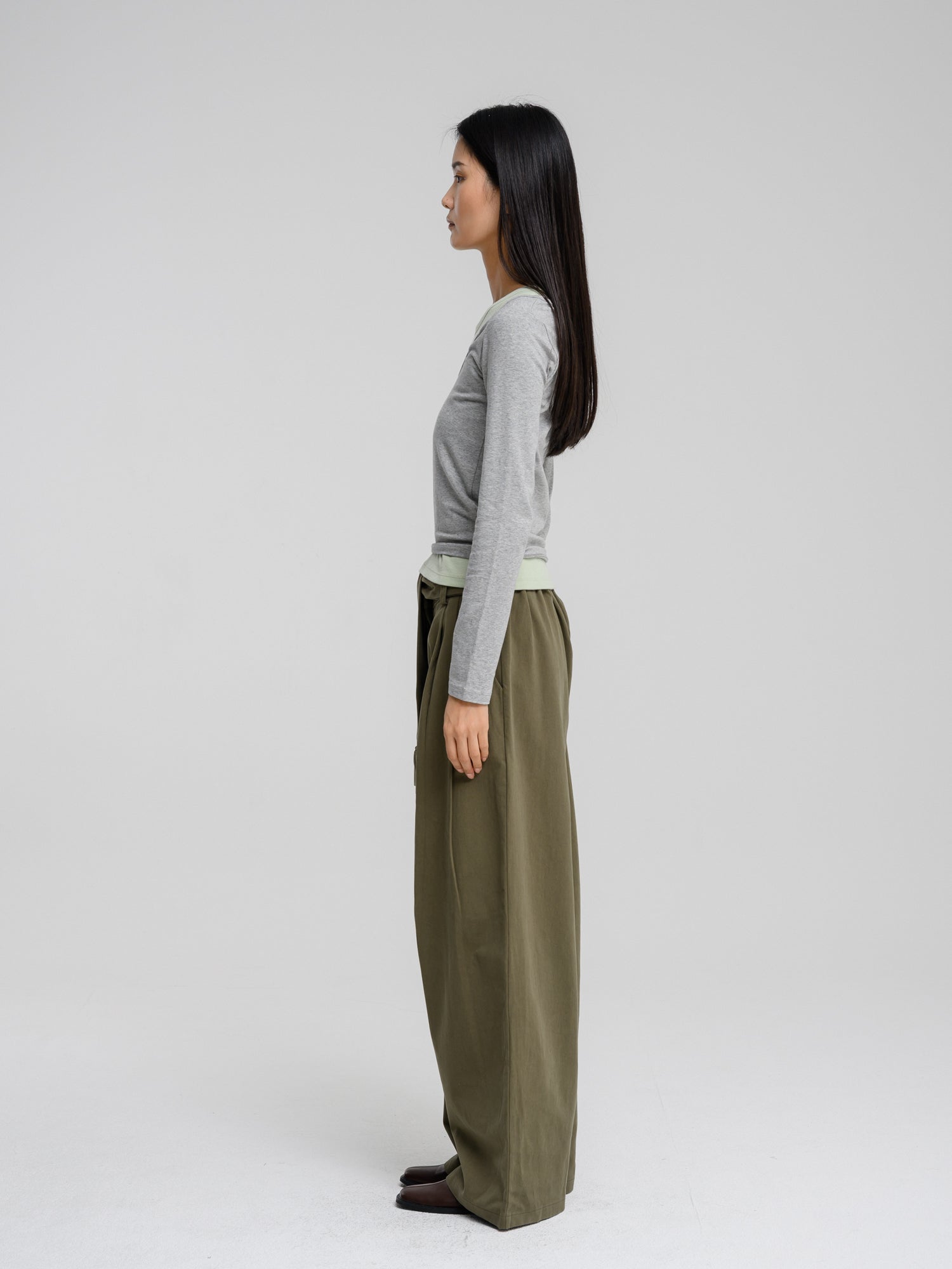 DEULIA DOUBLE LAYERED TOP