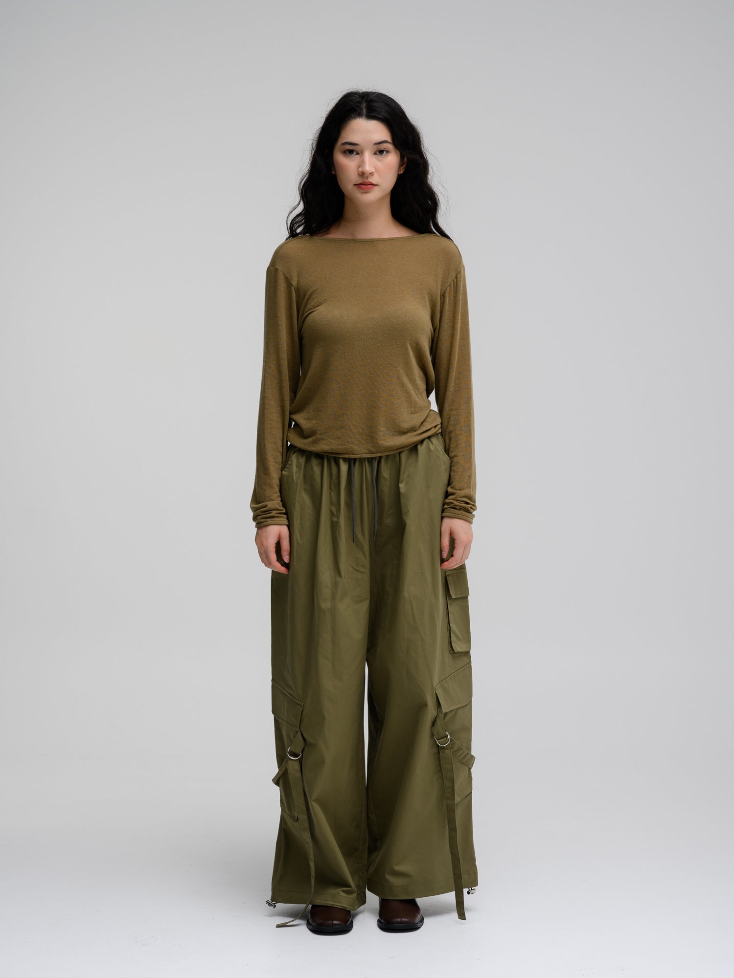 DRAPED BACK TOP