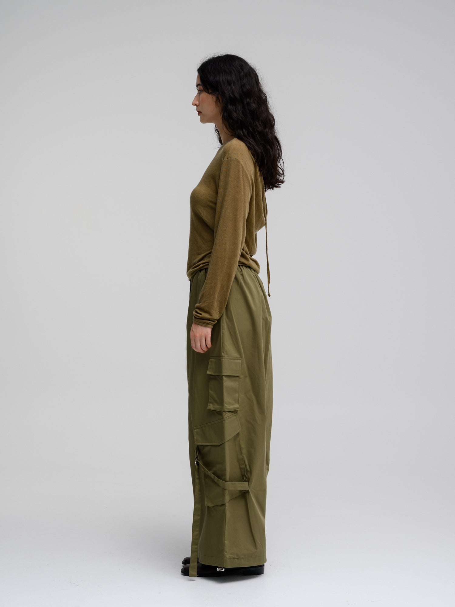 DRAPED BACK TOP
