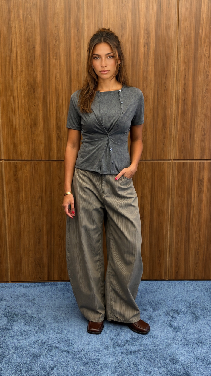 MUSE BUTTONED TOP