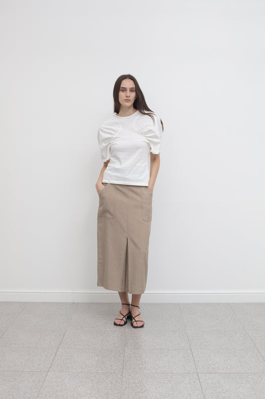 RUCHED TEE