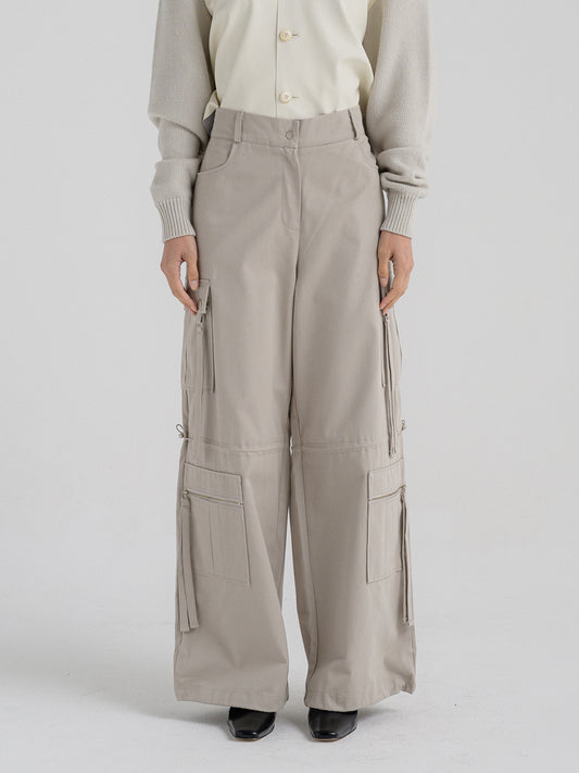 IVORY CARGO PANTS