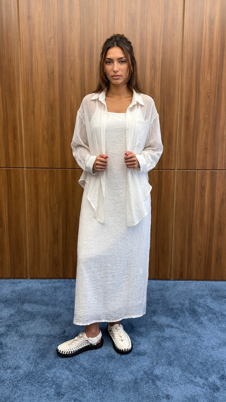 LEA SHIRT AND DRESS SET