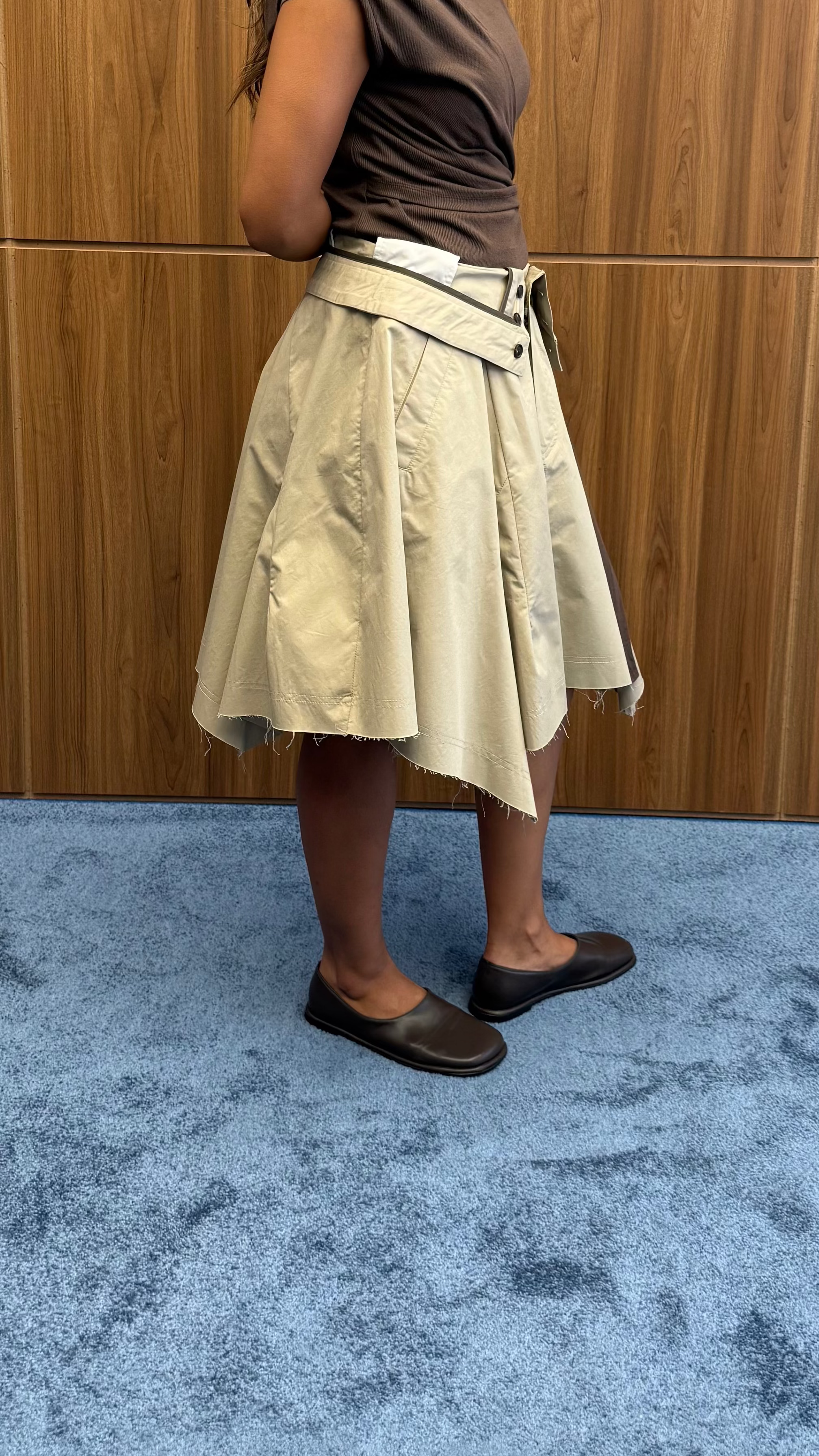 FOLDED WAIST SKIRT