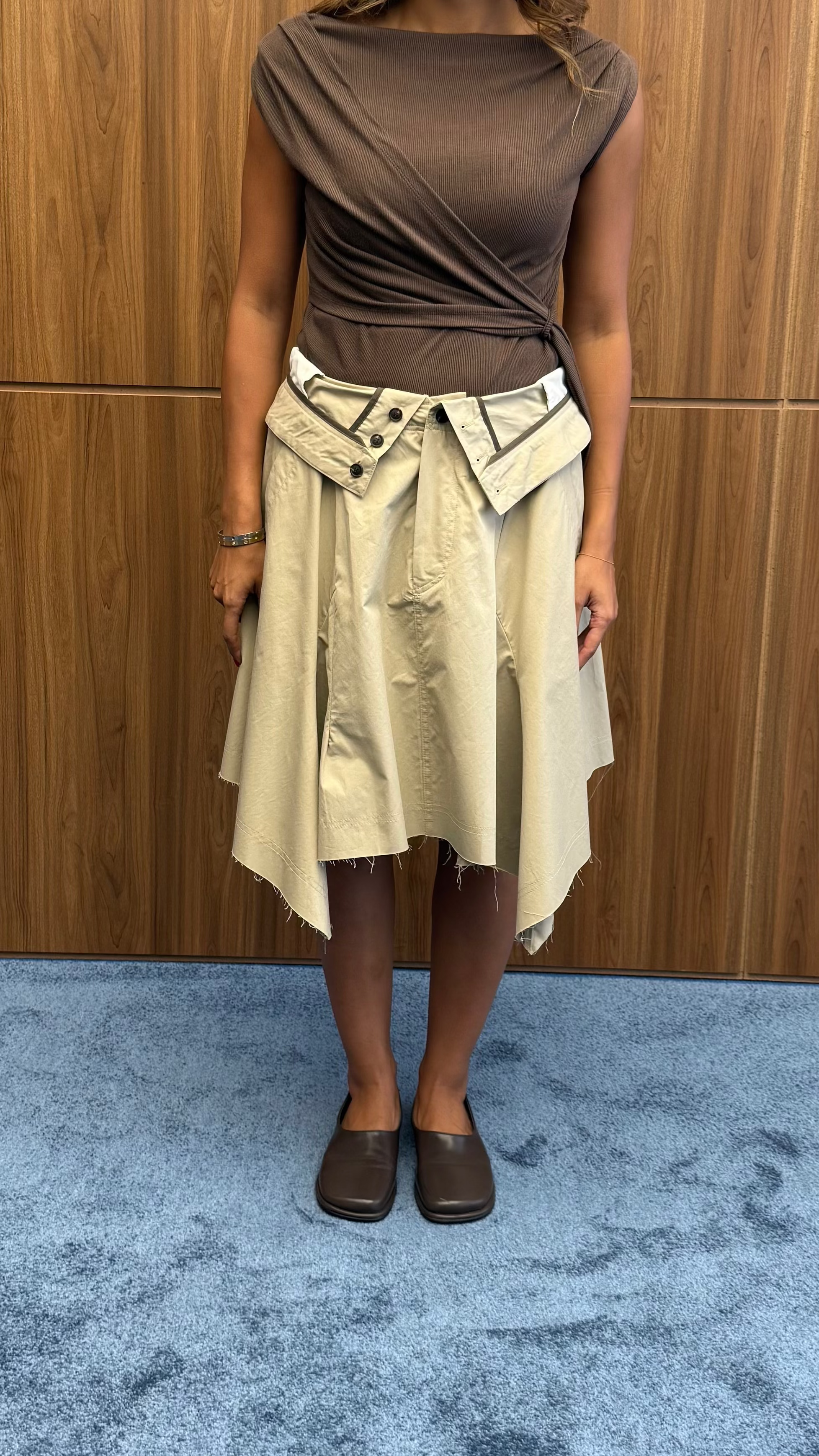 FOLDED WAIST SKIRT