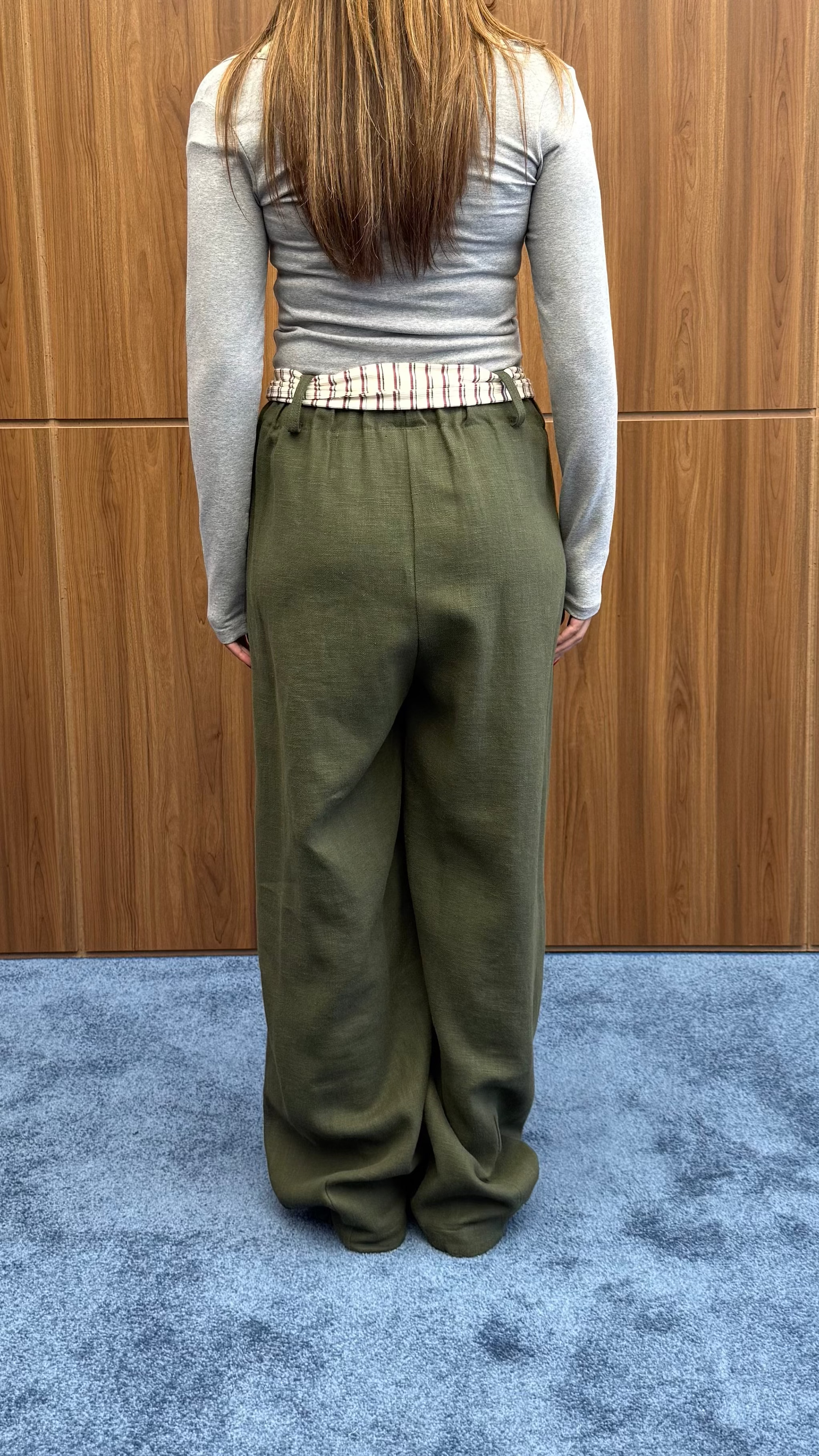 TIE KHAKI PANTS