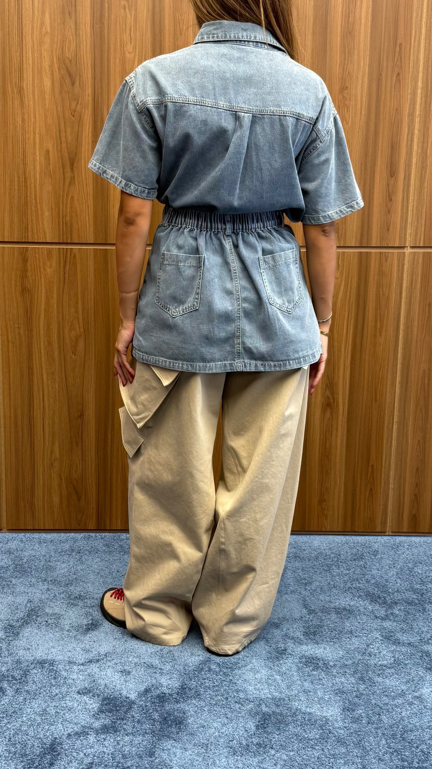 DENIM TIE SHIRT