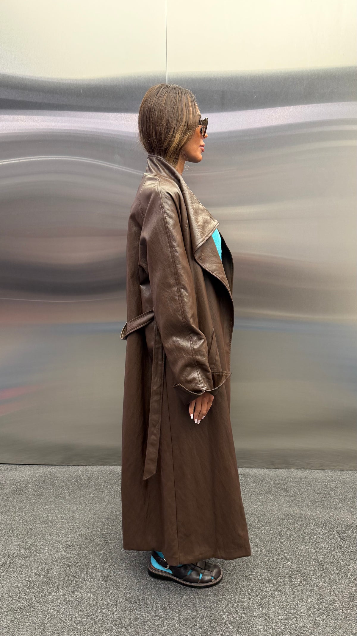 ELVA LEATHER COAT