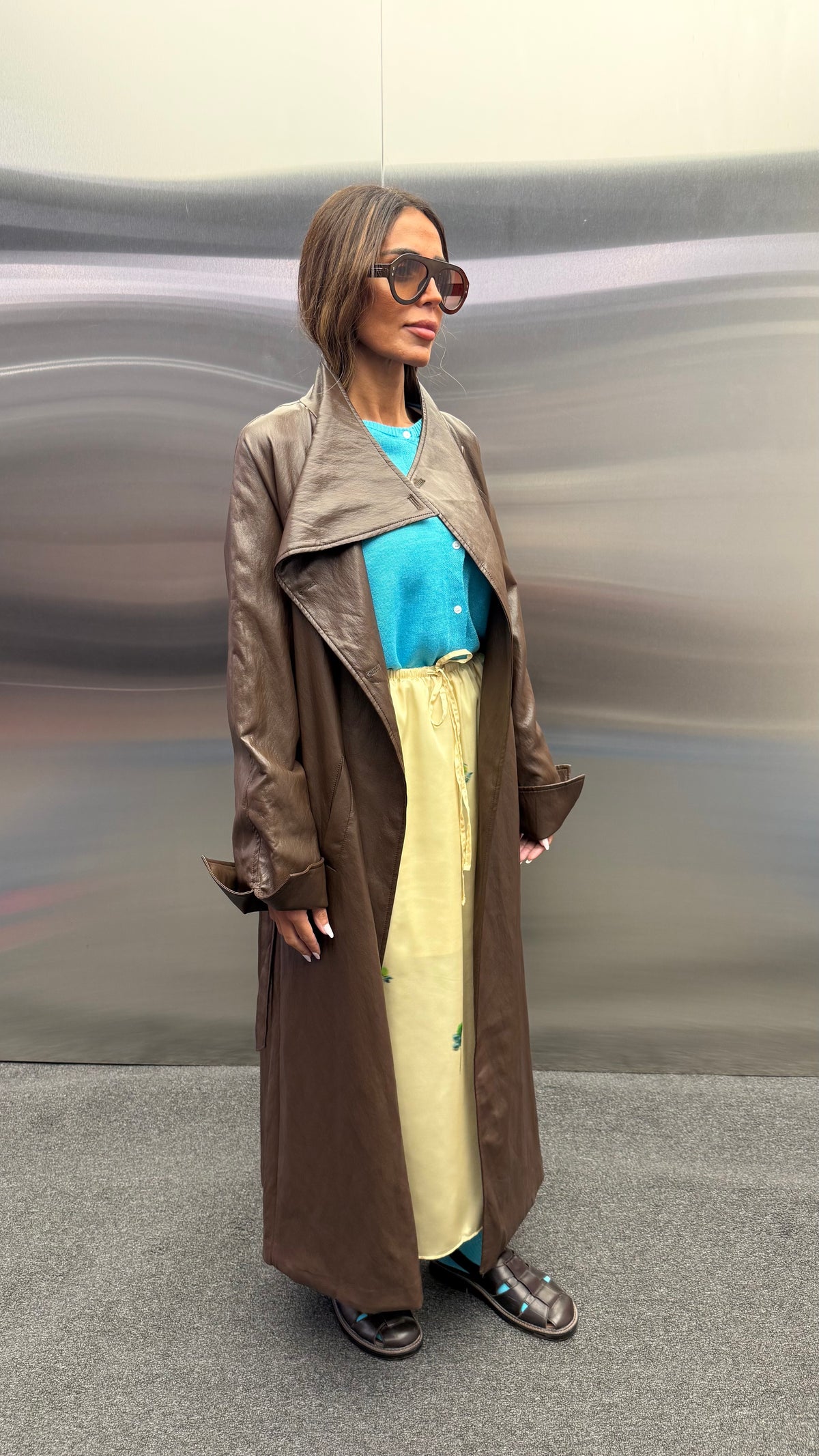 ELVA LEATHER COAT