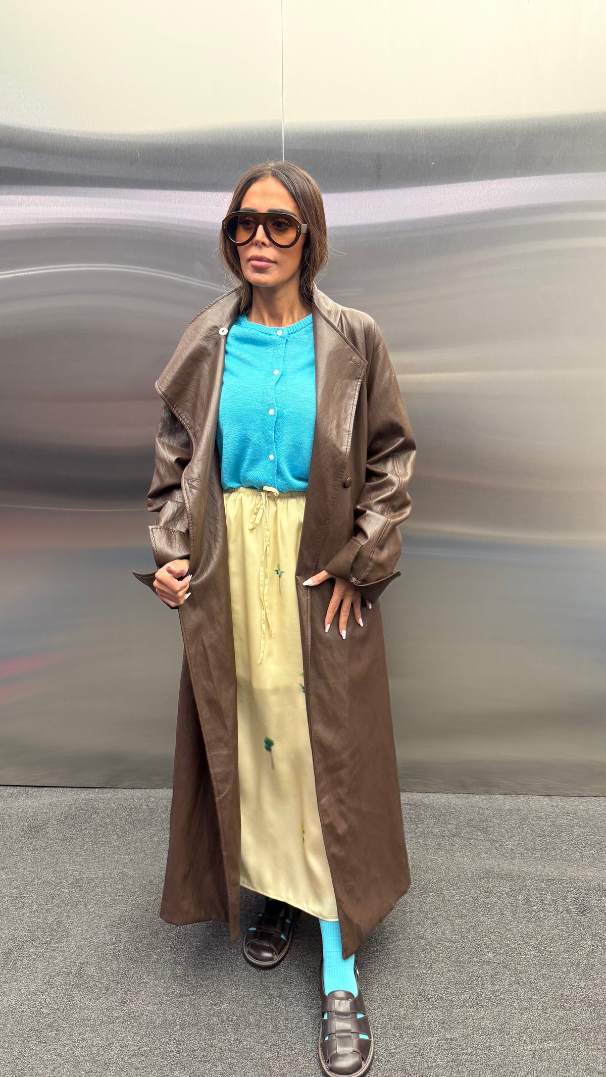 ELVA LEATHER COAT