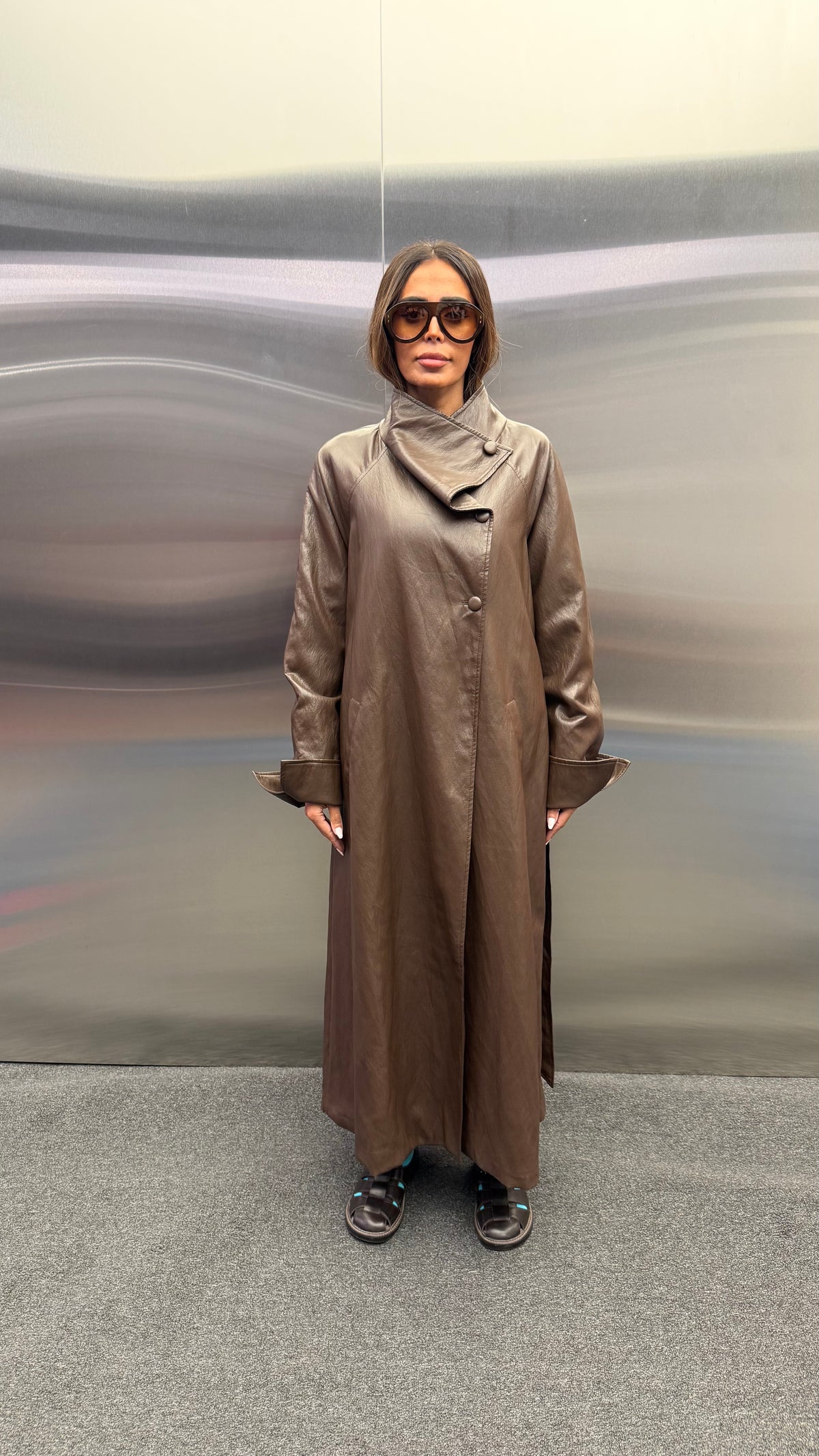 ELVA LEATHER COAT