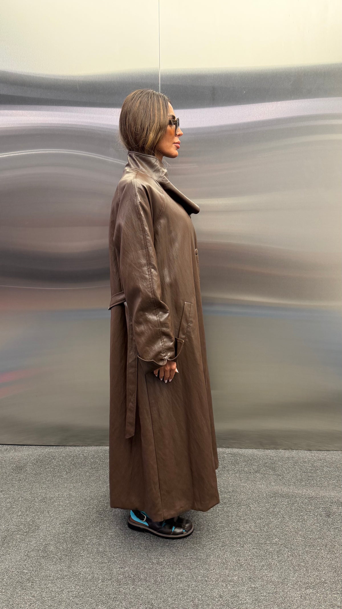 ELVA LEATHER COAT