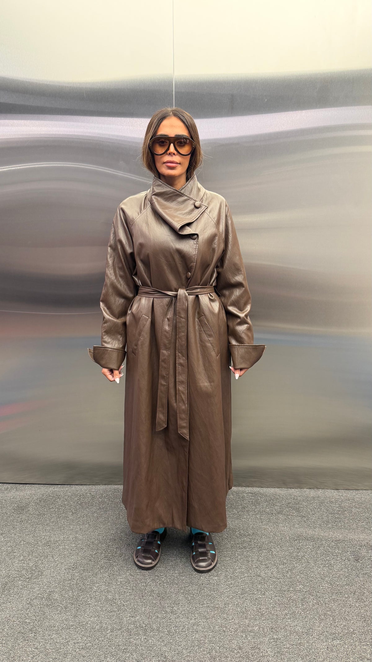 ELVA LEATHER COAT