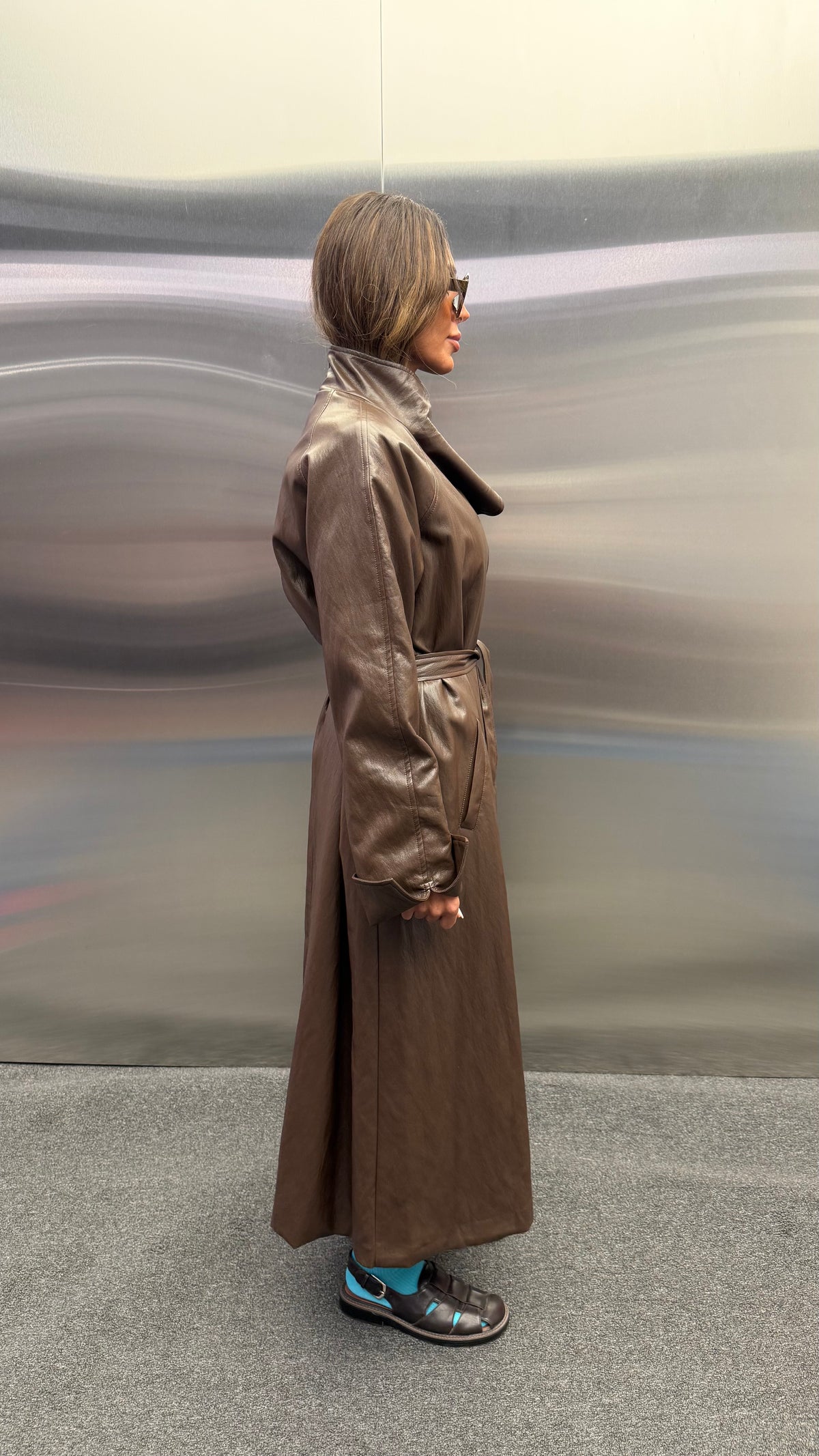 ELVA LEATHER COAT