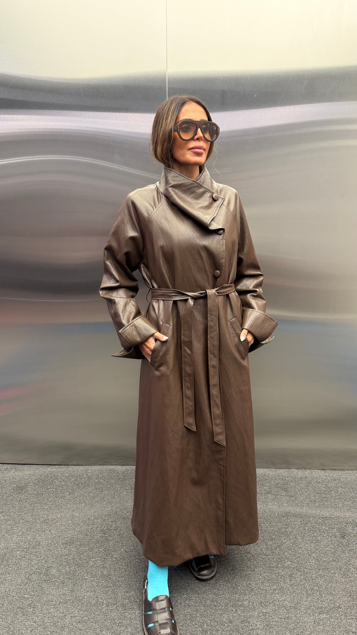 ELVA LEATHER COAT