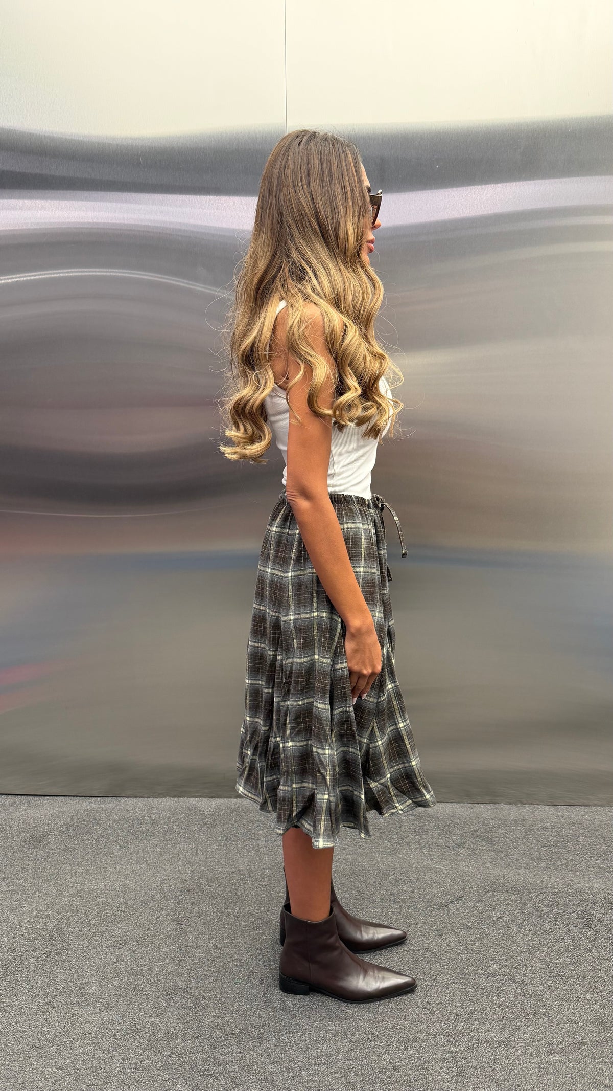 SENYA PLAID SKIRT