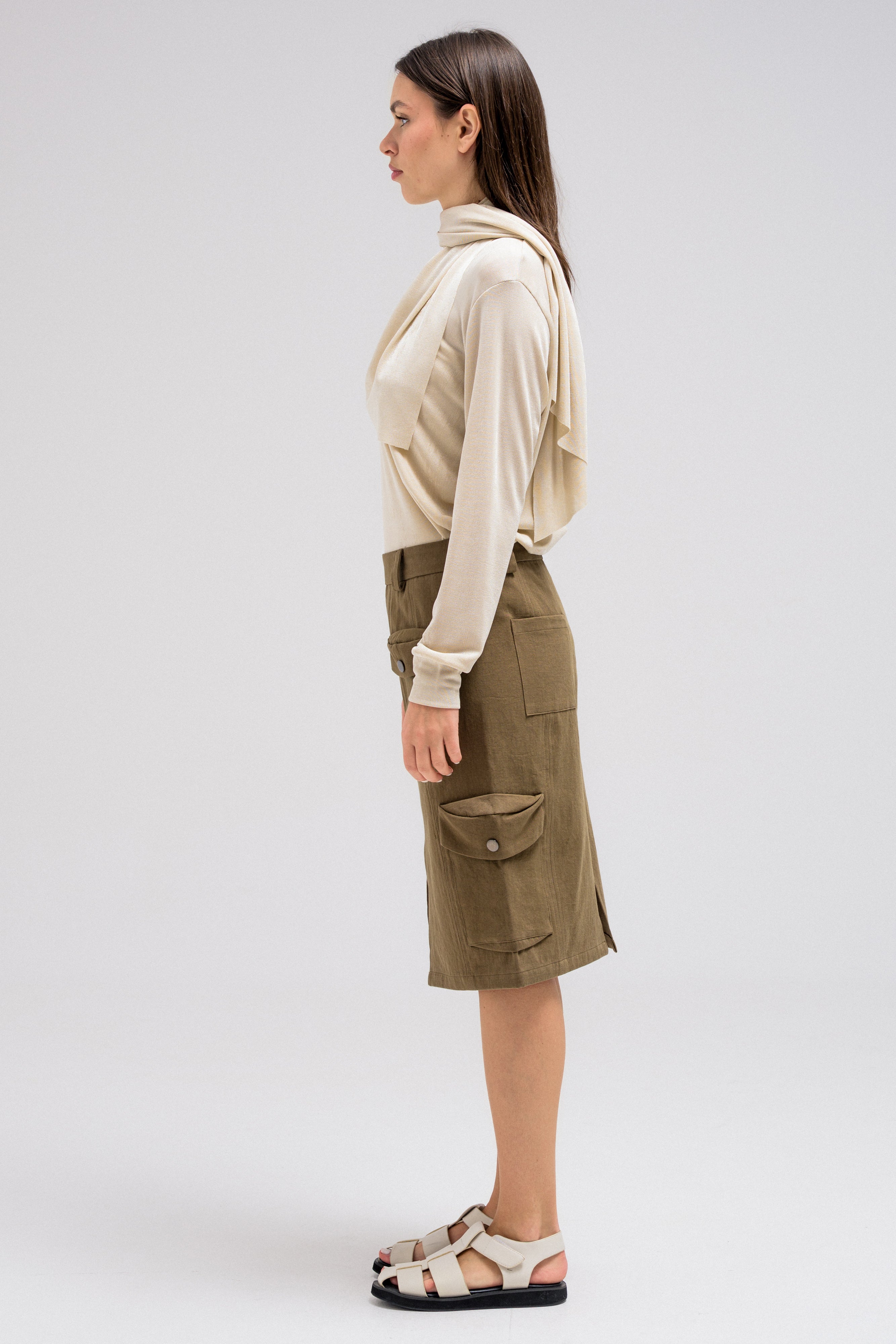 POCKET MIDI SKIRT