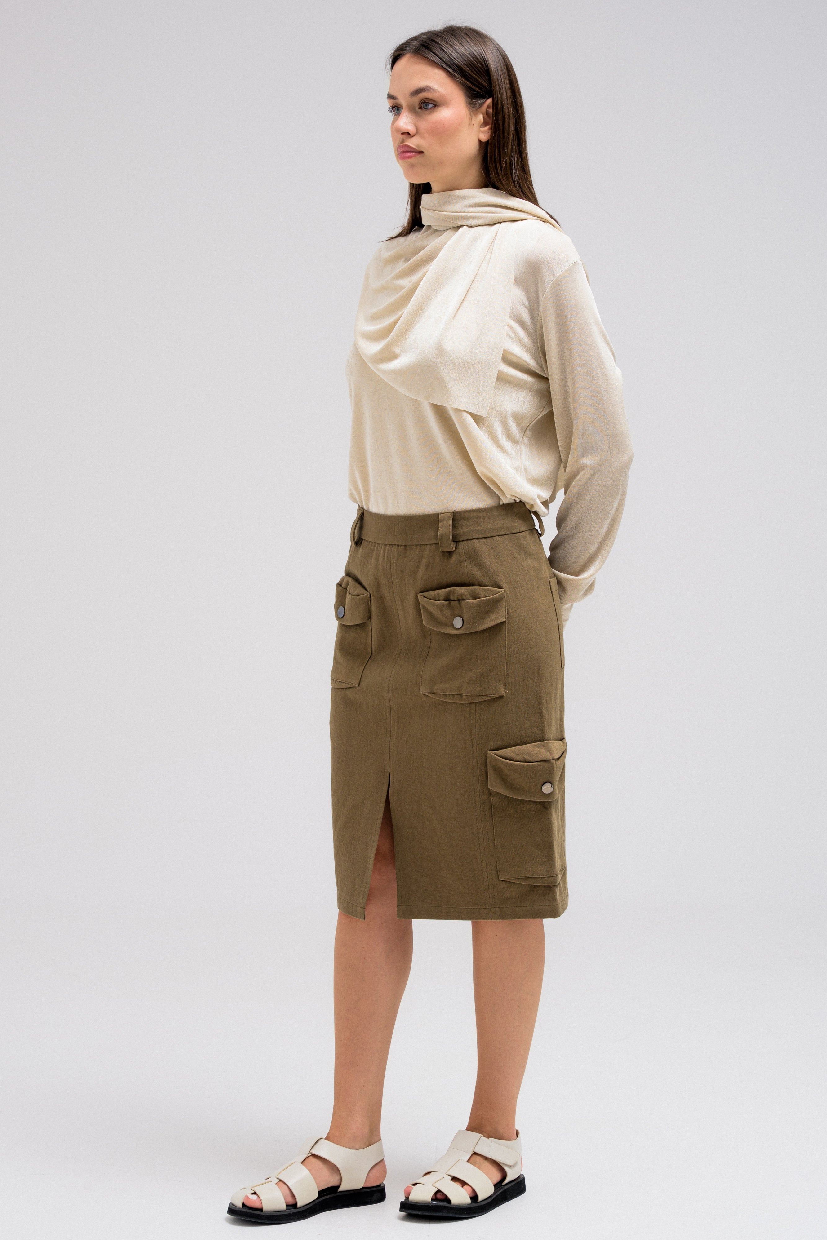 POCKET MIDI SKIRT