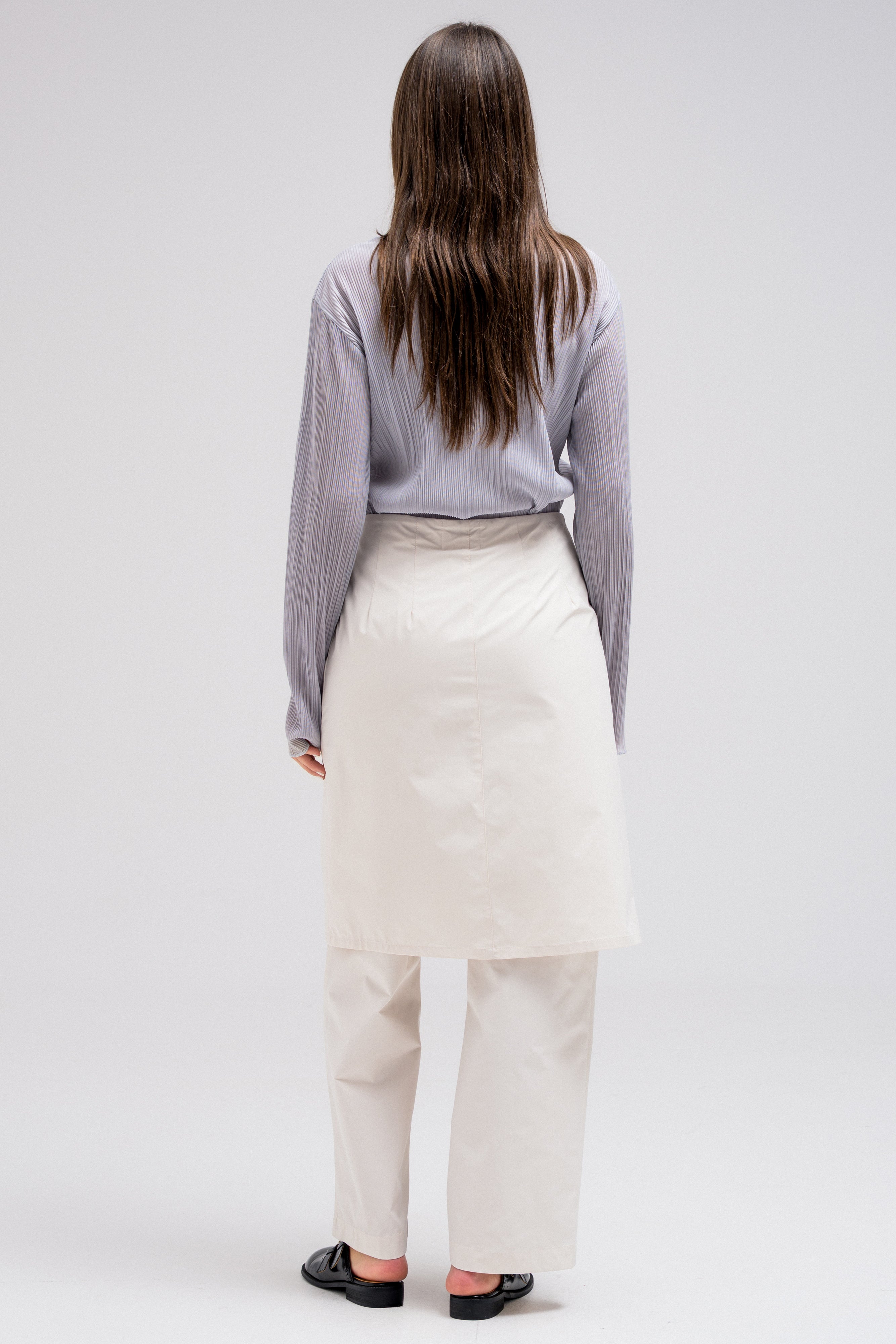 VEIL LAYERED SKIRT-PANT