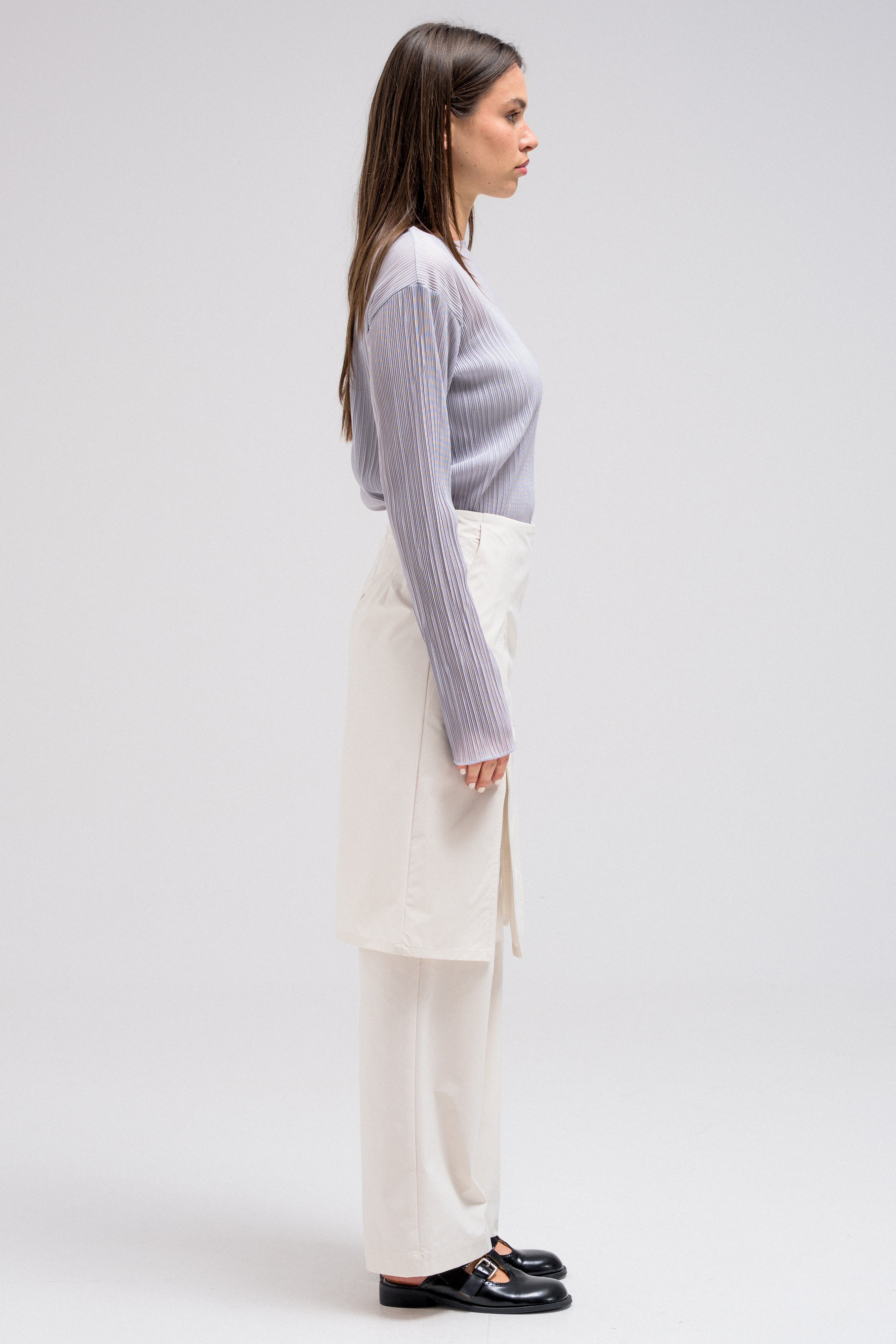 VEIL LAYERED SKIRT-PANT