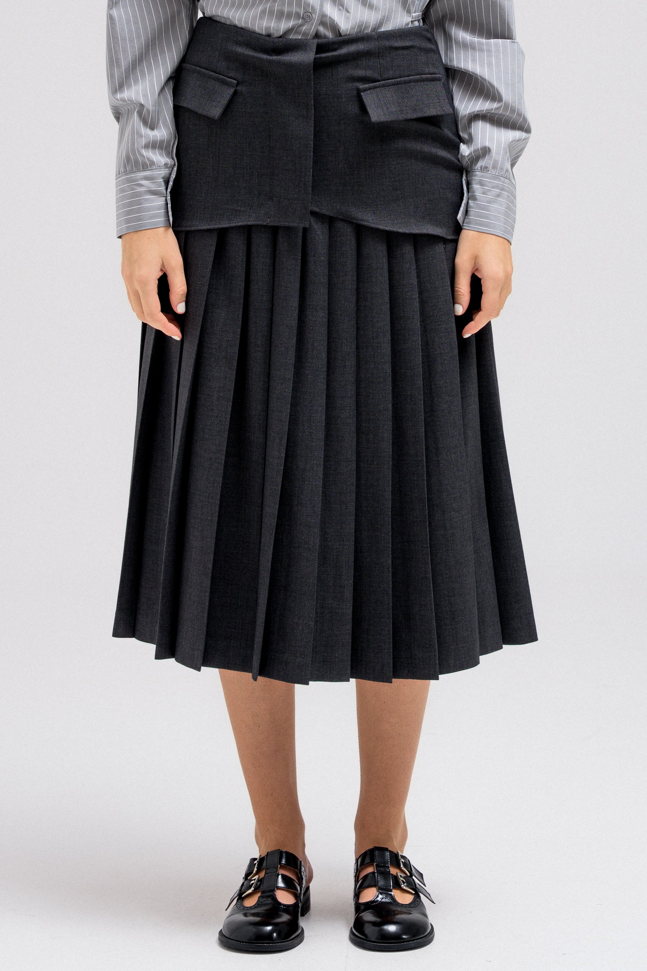 ZELIN PLEATED SKIRT
