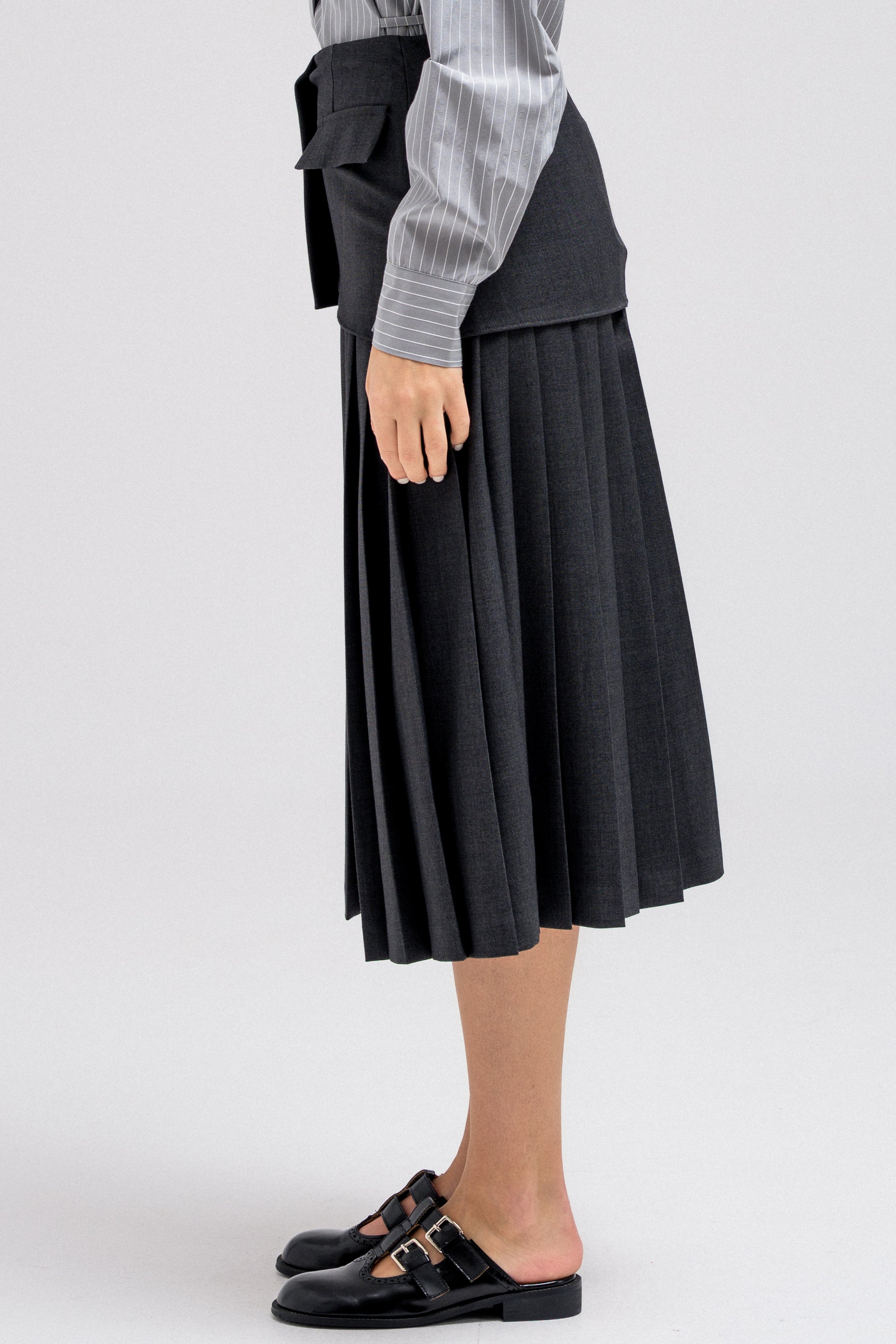ZELIN PLEATED SKIRT